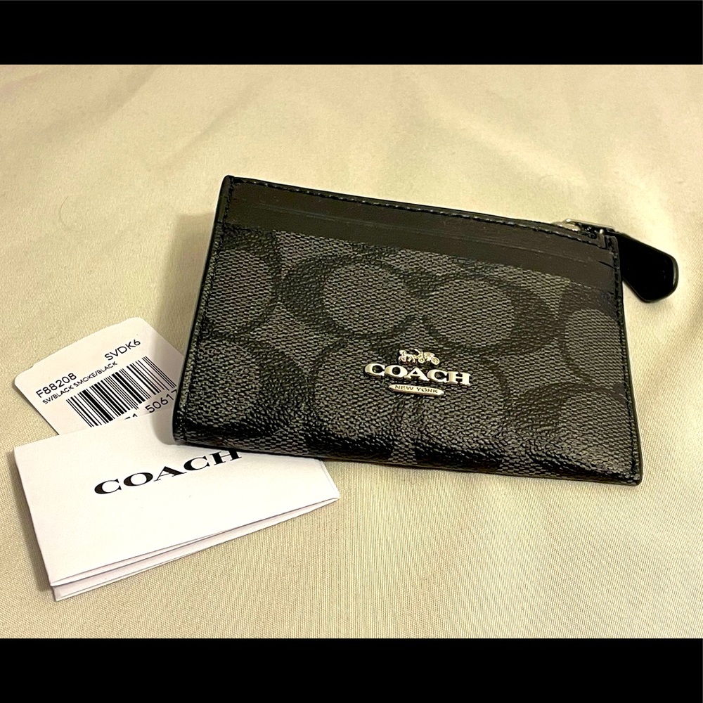 🍁 Coach skinny ID/credit cards wallet